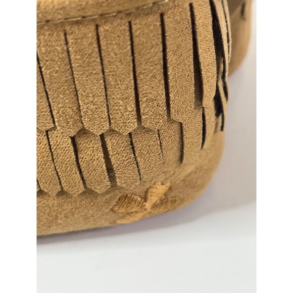 Lucky Brand Baby Girls Fringe Faux Suede Booties Size 1 Tan - Picture 4 of 11